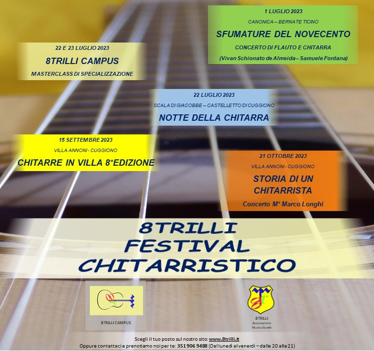 Scopri di più sull'articolo 8Trilli Festival chitarristico